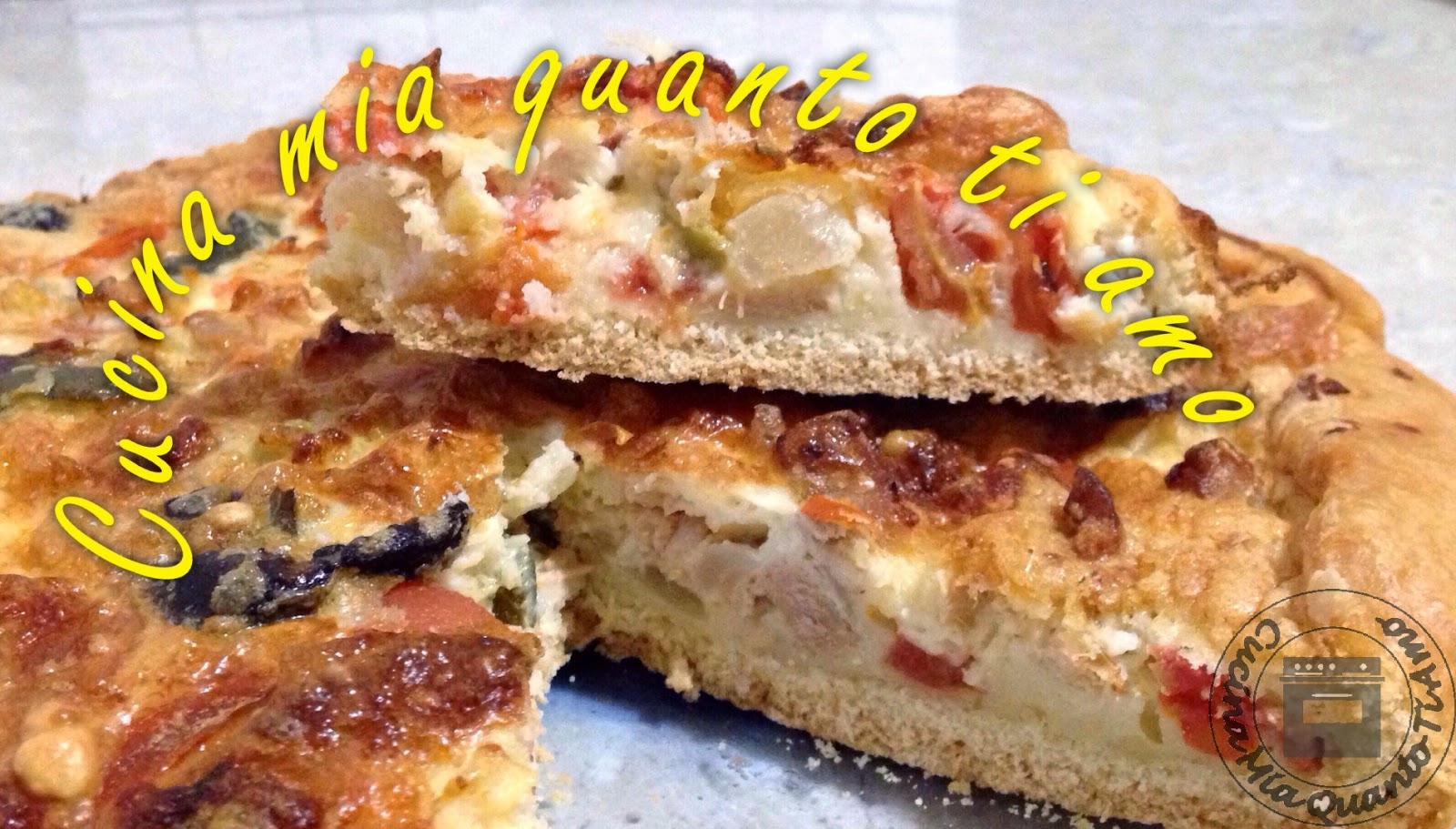 Torta rustica con giardiniera