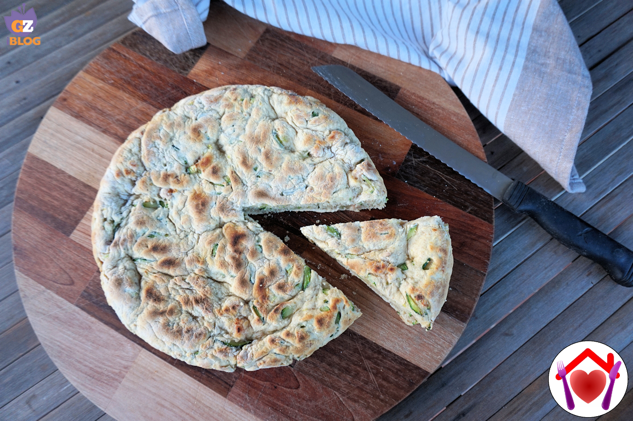 Torta rustica con zucchine e pancetta