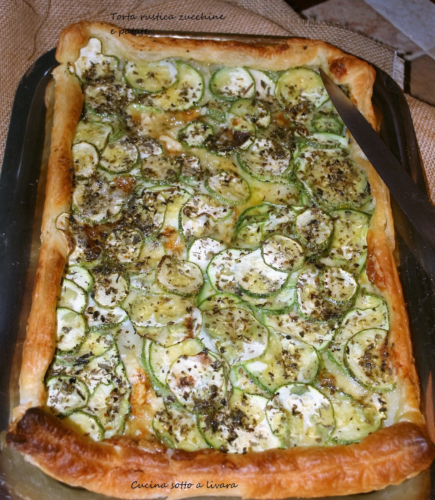 Torta rustica con zucchine e patate