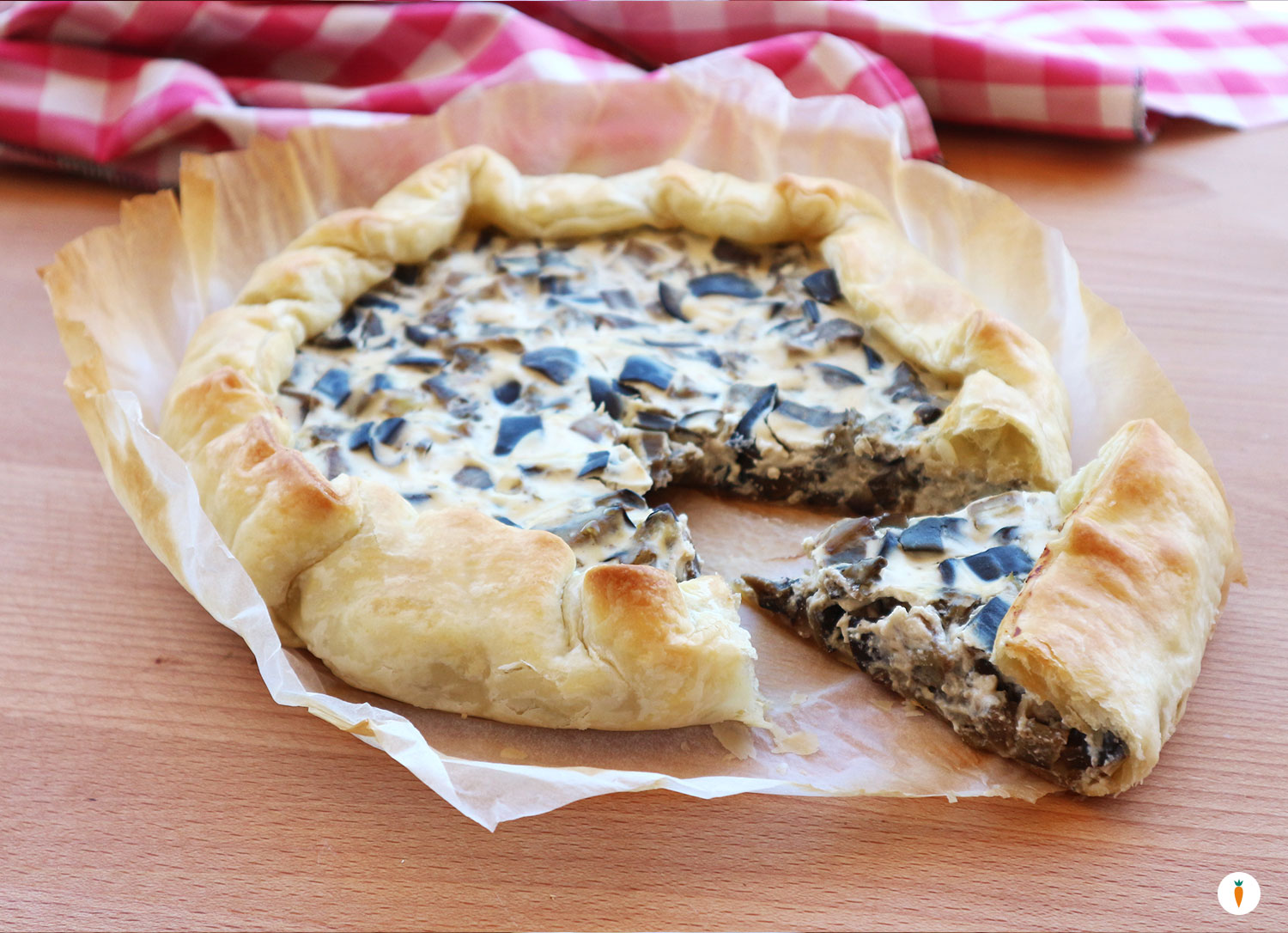 Torta rustica melanzane e ricotta