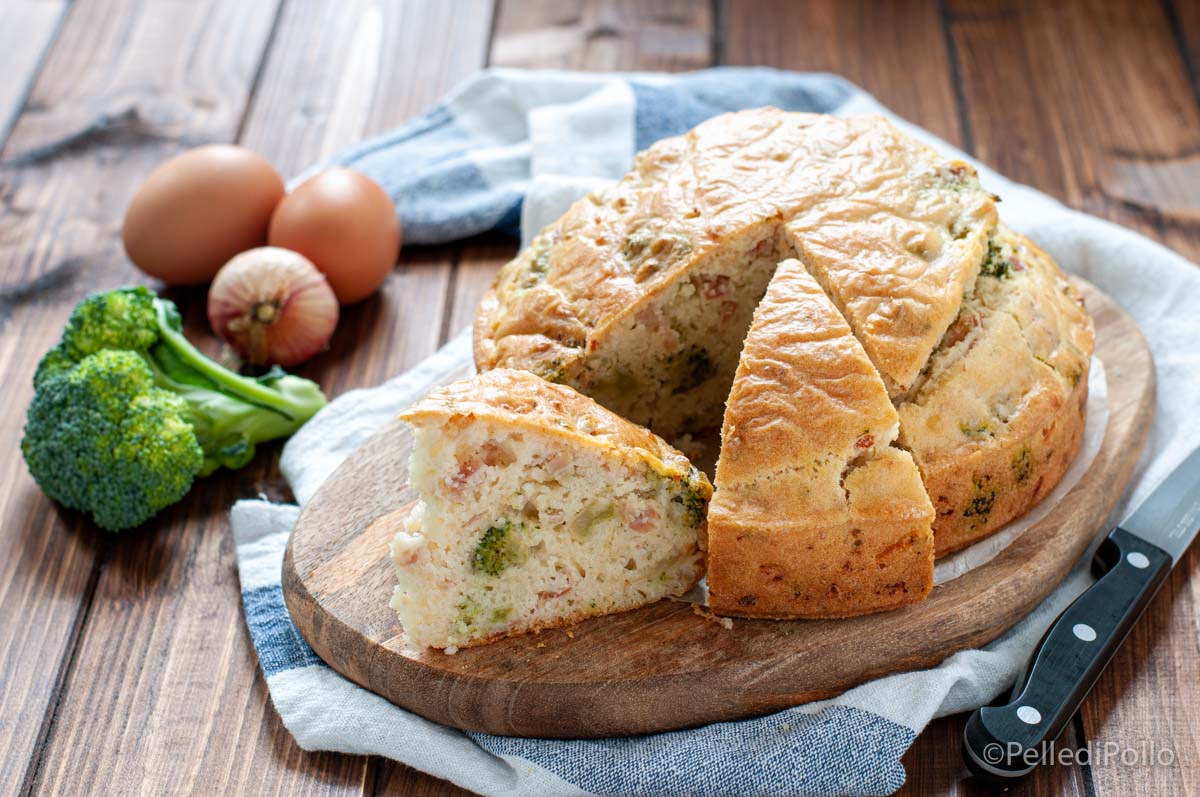 Torta rustica soffice con solo albumi