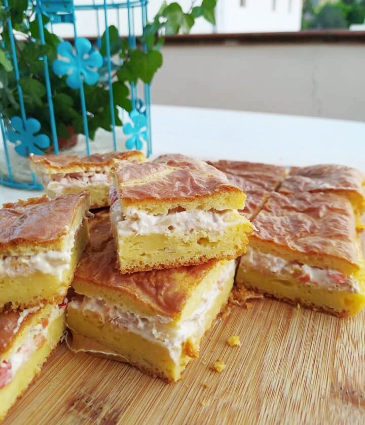 Torta rustica tonno e sottaceti