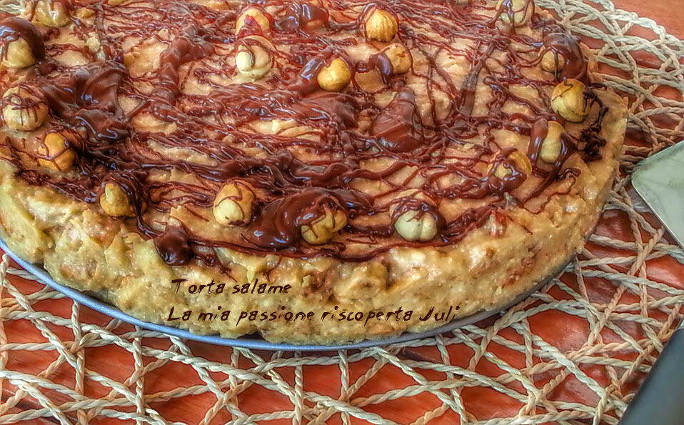 Torta salame al cioccolato bianco