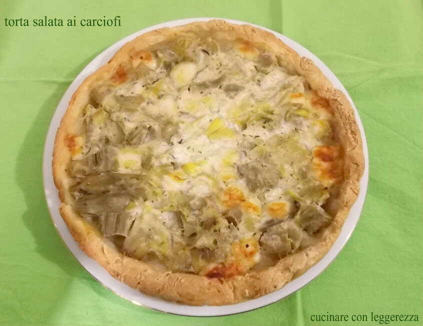 Torta salata ai carciofi
