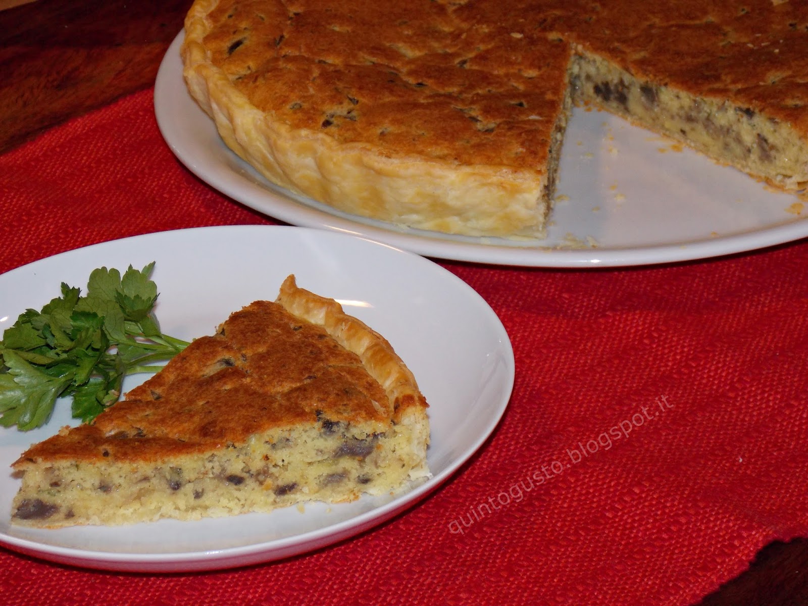 Torta salata ai funghi, by Apriti Sesamo