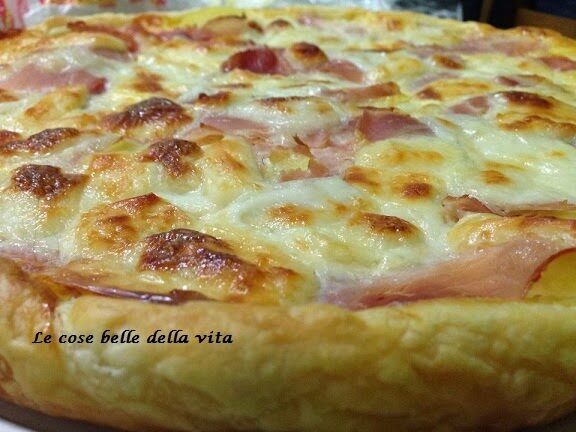 Torta salata al prosciutto cotto
