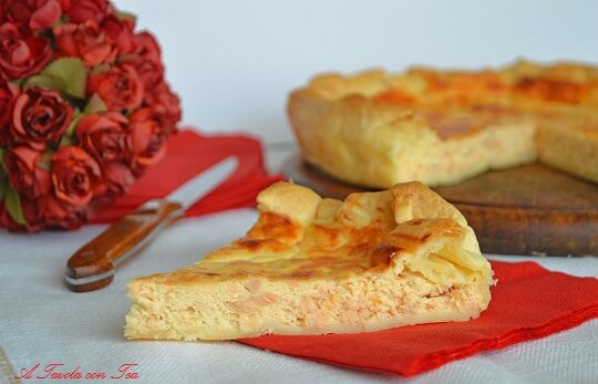 Torta salata al salmone