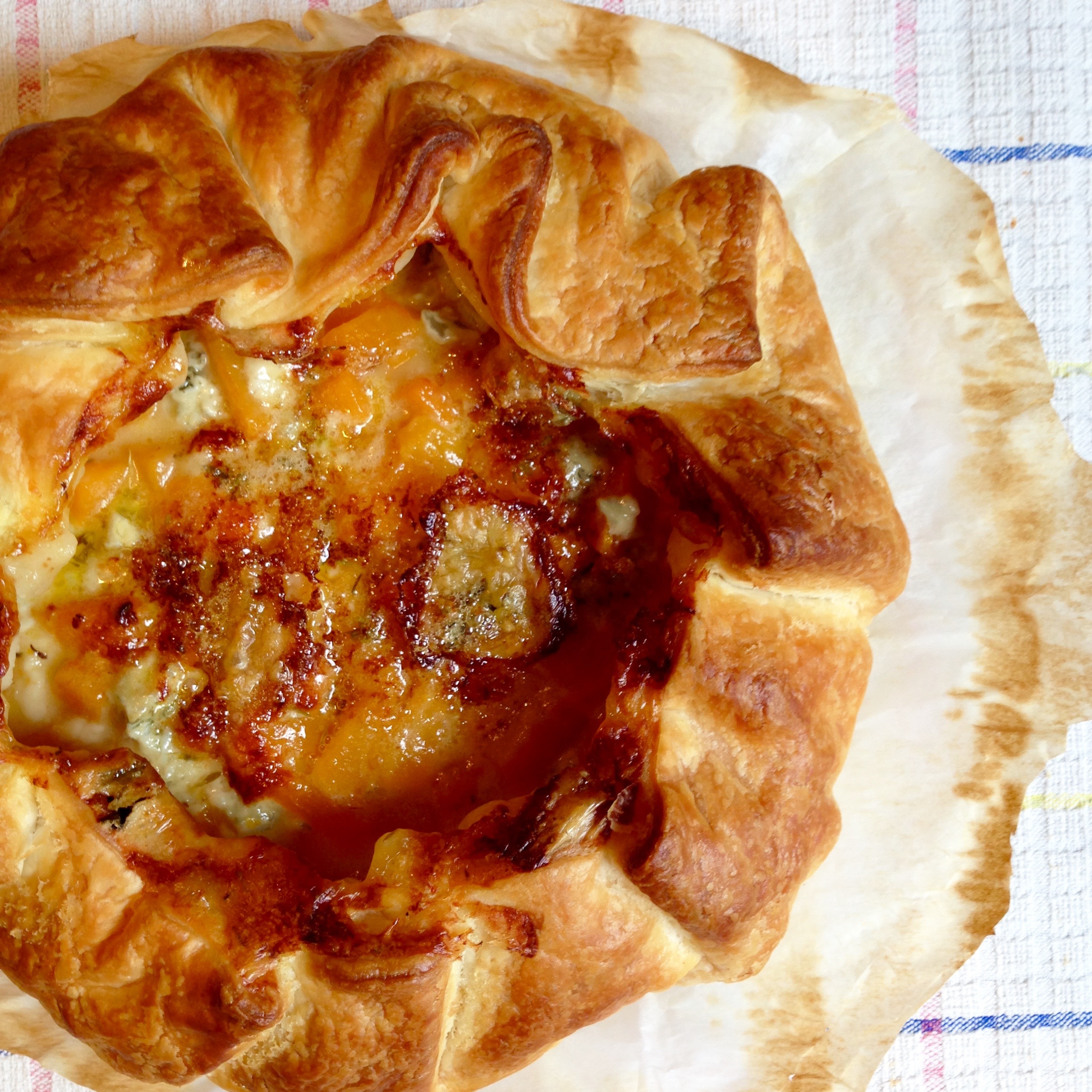 Torta salata alla zucca e gorgonzola
