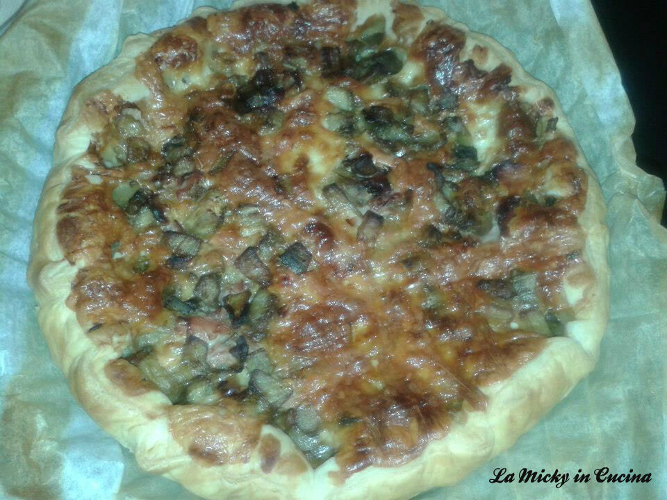 Torta salata alle melanzane senza uova