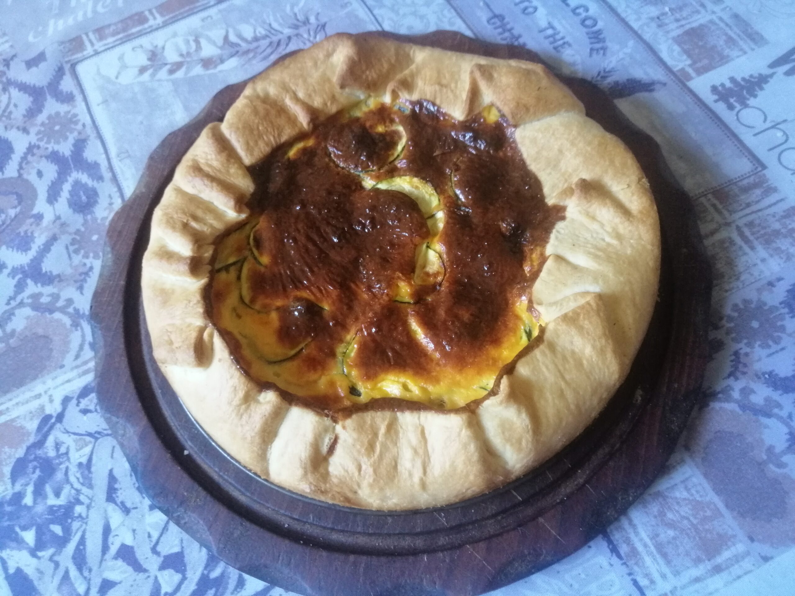 Torta salata alle zucchine e cipolla