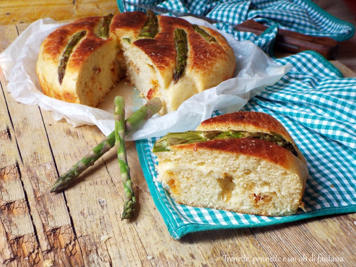 Torta salata asparagi e salame
