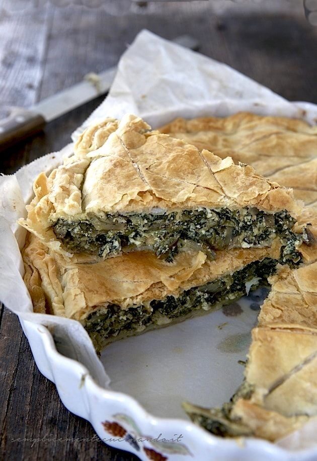 Torta salata carciofi e bieta