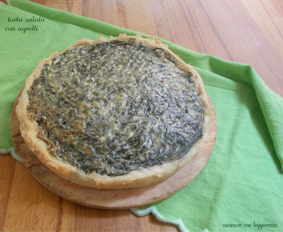 Torta salata con agretti