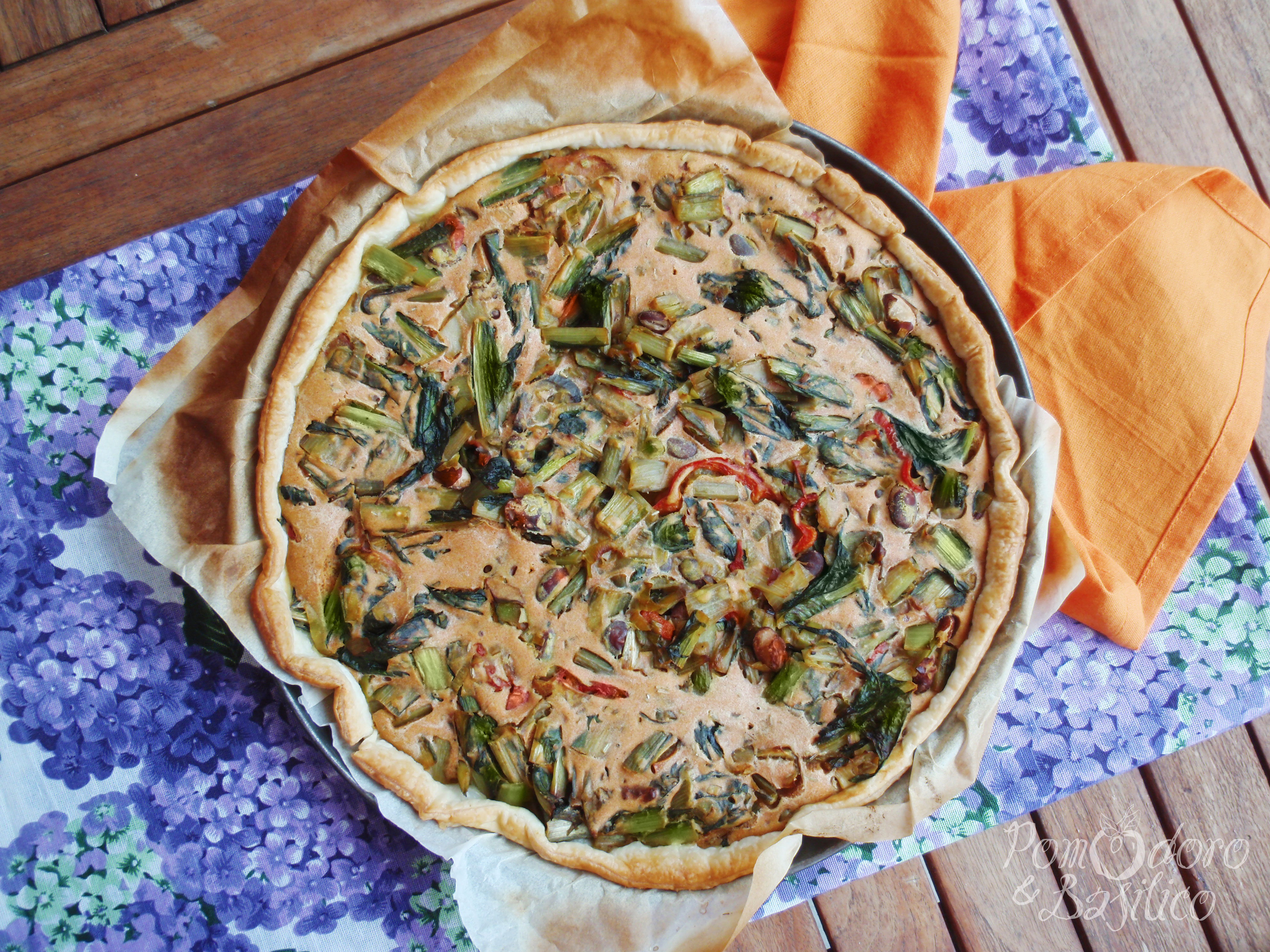 Torta salata con catalogna