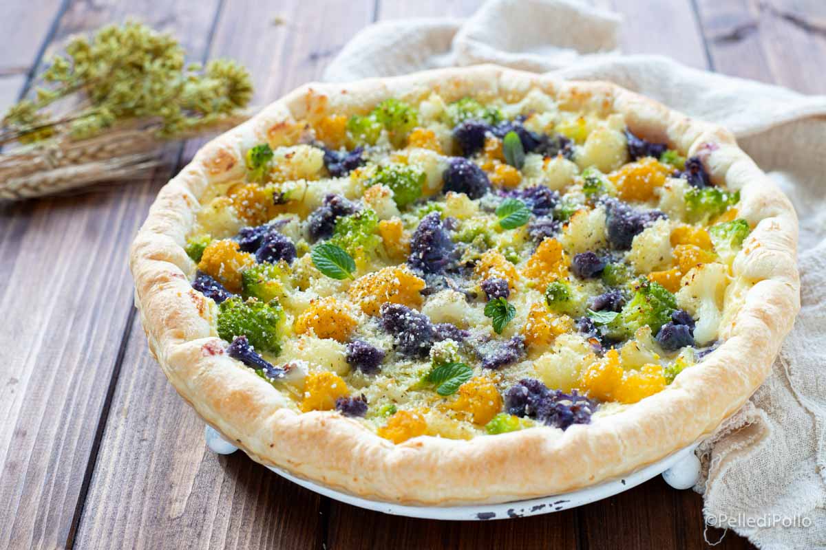 Torta salata con cavolfiore