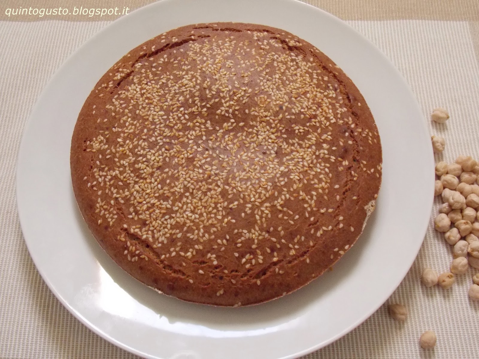 Torta salata con farina di ceci