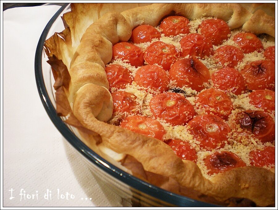 Torta salata con i pomodorini