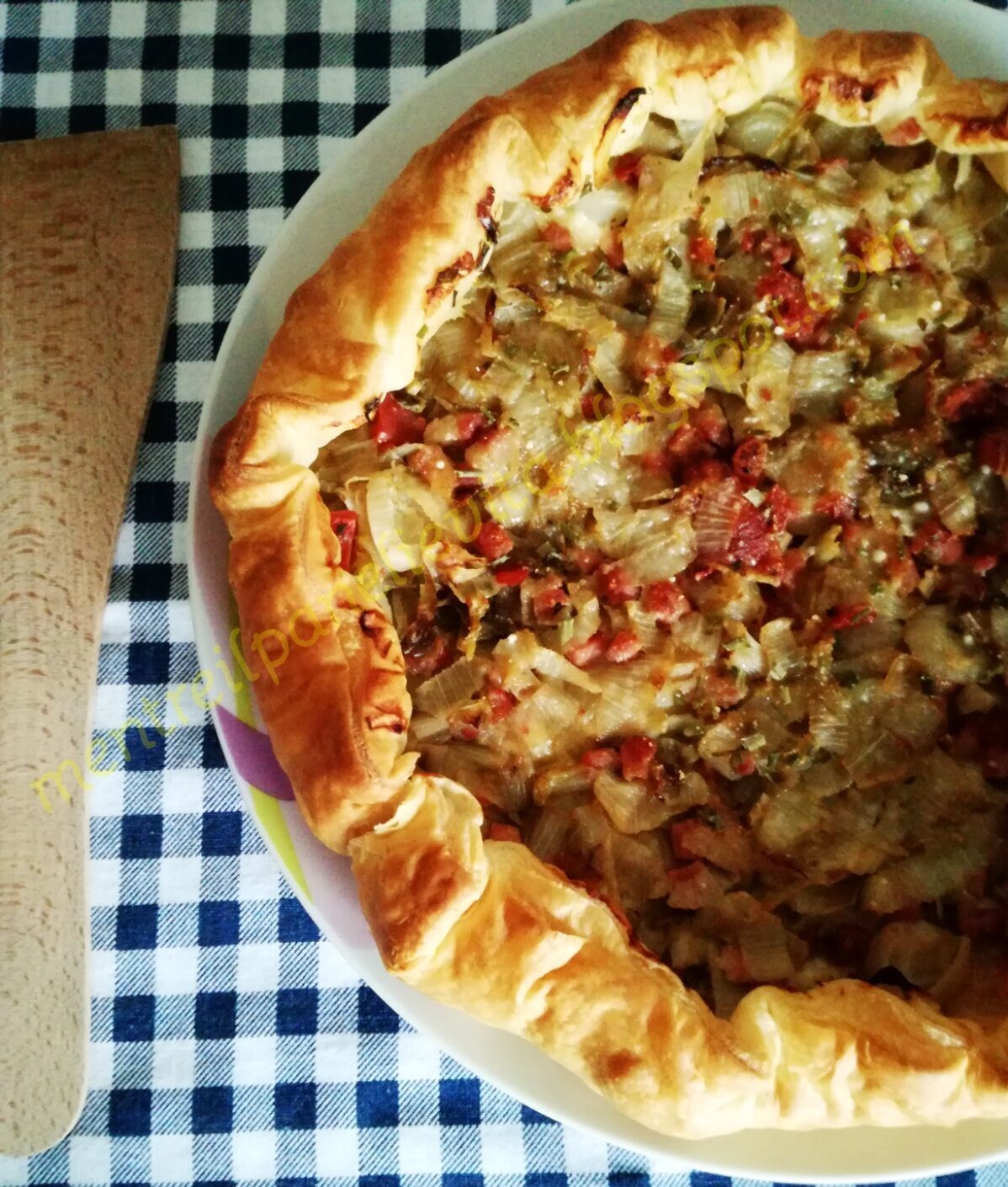 Torta salata con indivia e patate
