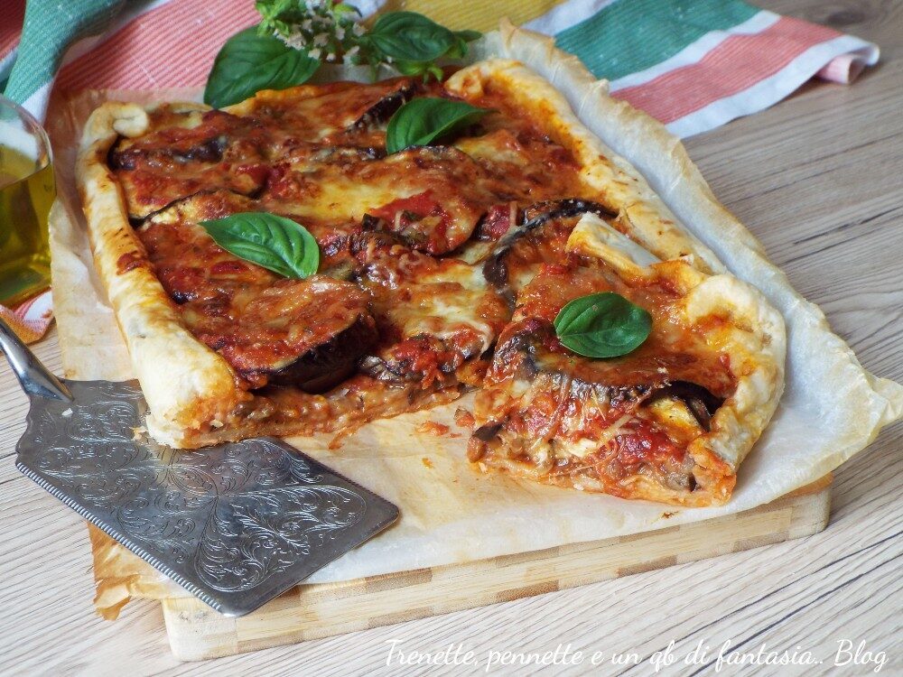 Torta salata con melanzane alla parmigiana