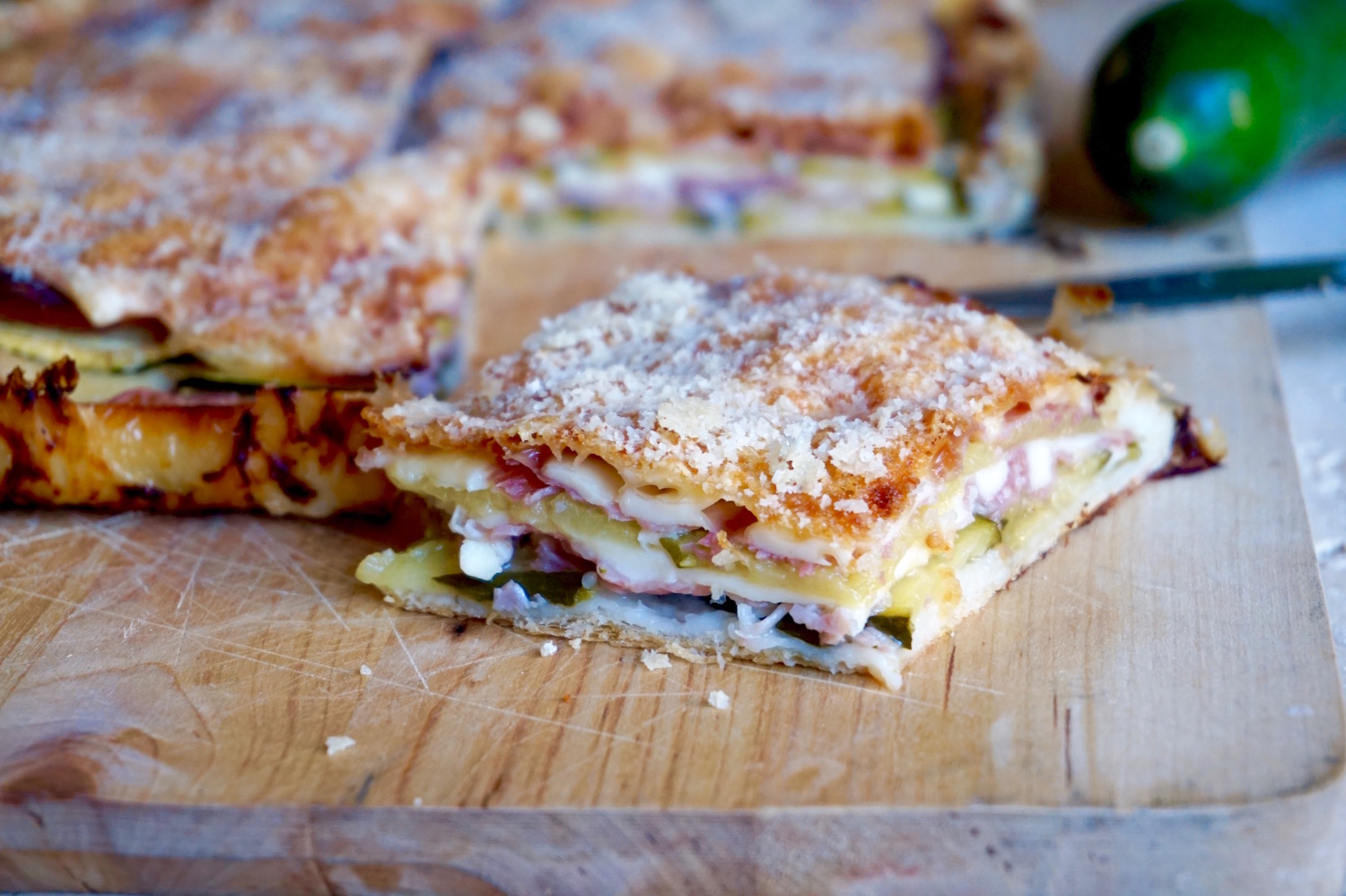 Torta Salata con Prosciutto e Zucchine