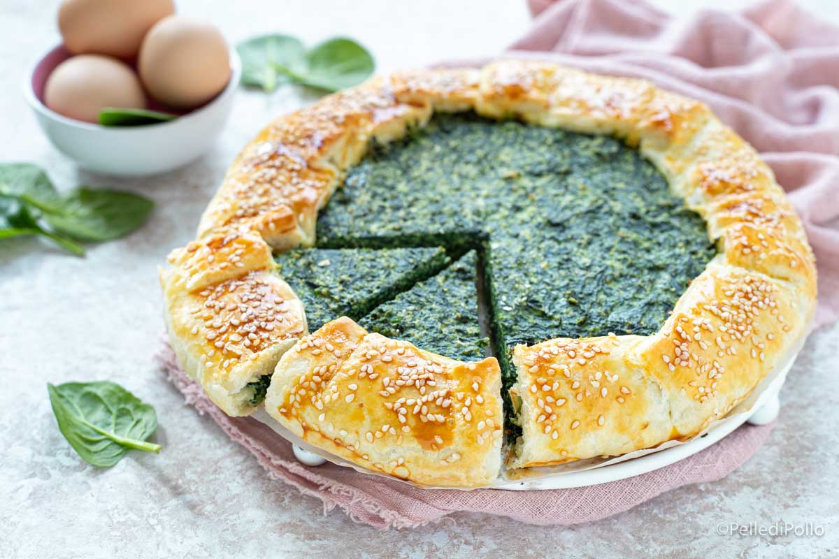 Torta salata con ricotta e spinaci