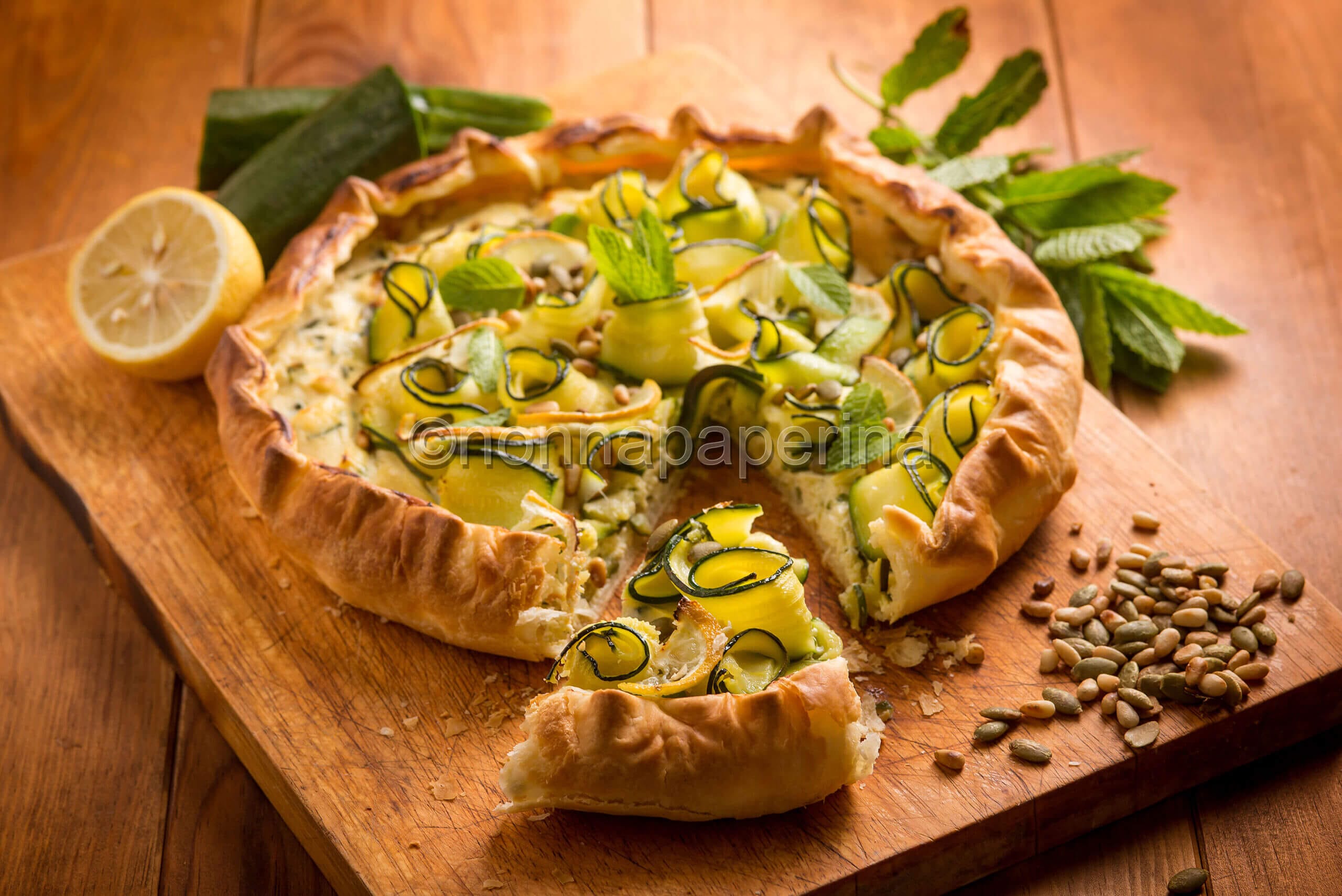 Torta salata con ricotta e zucchine, un grande classico
