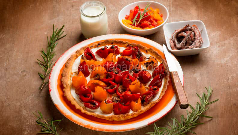 Torta salata con rotolini di peperone per la tua cena!