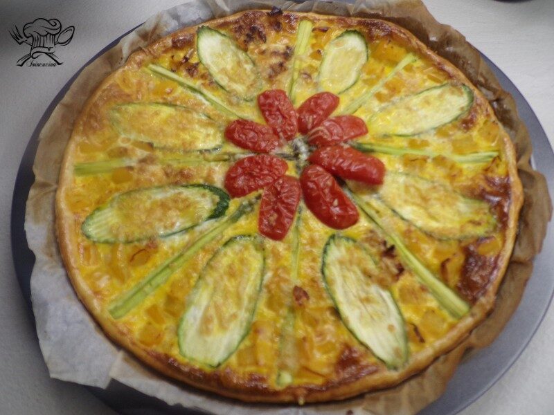 Torta salata con verdure