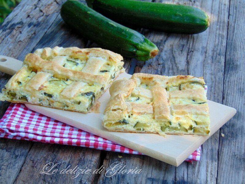Torta salata con zucchine e stracchino