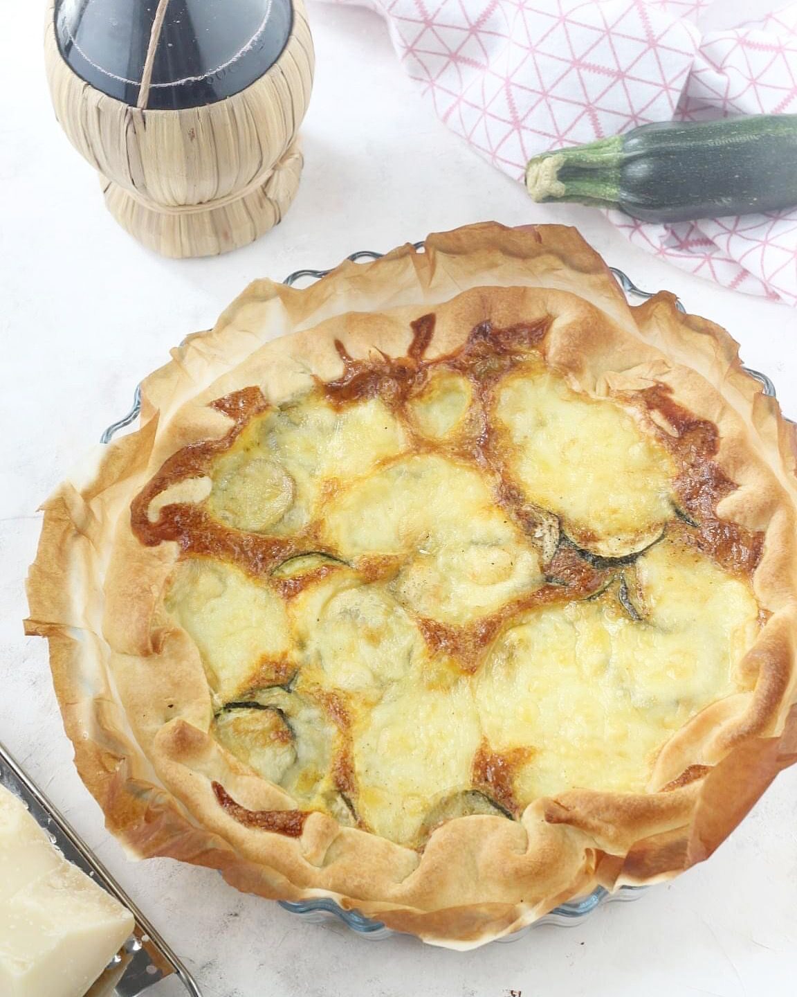 Torta salata con zucchine