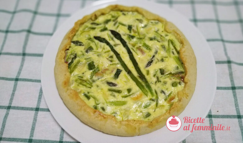 Torta salata di asparagi light