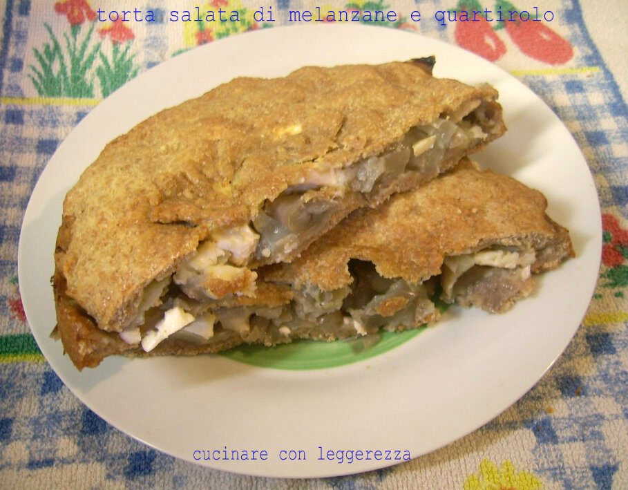 Torta salata di melanzane e quartirolo
