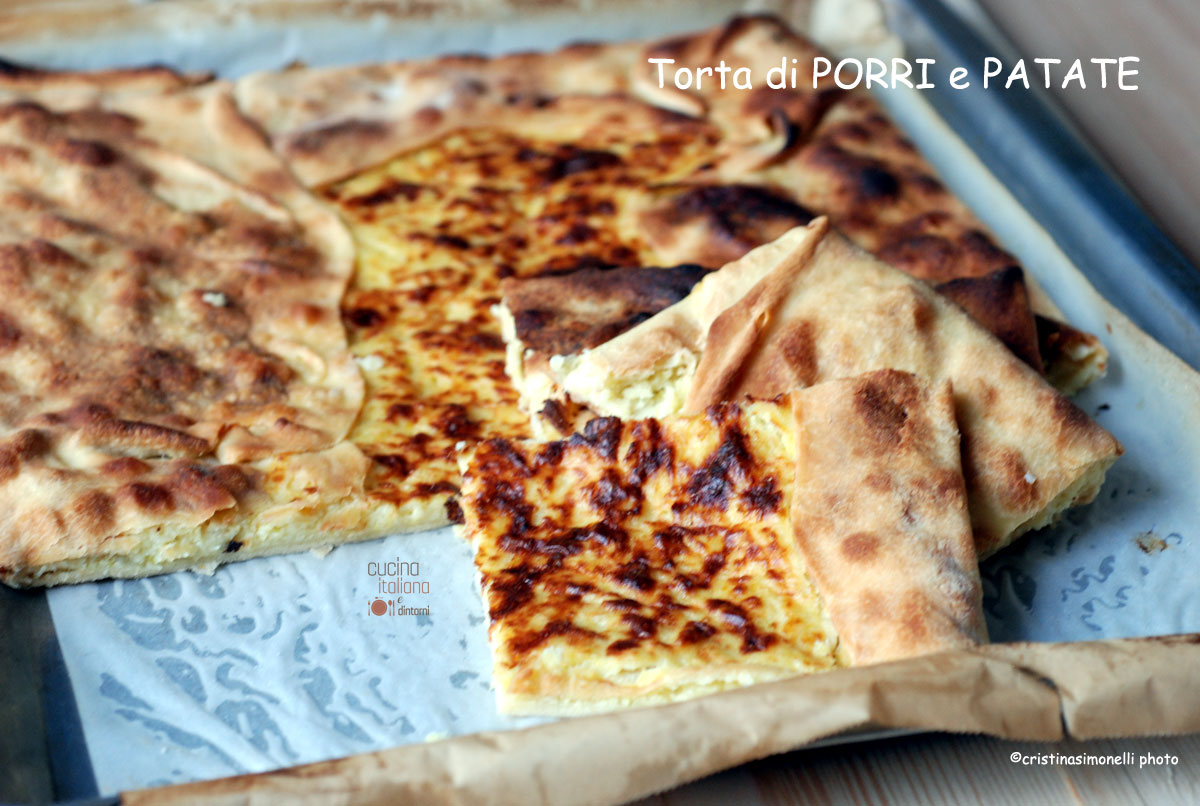 Torta salata di porri e patate