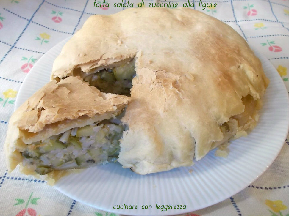 Torta salata di zucchine alla ligure