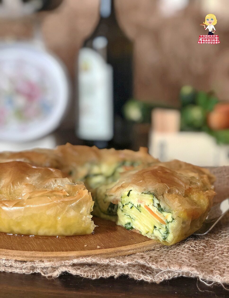 Torta salata di zucchine e carote facile e veloce che va subito in forno