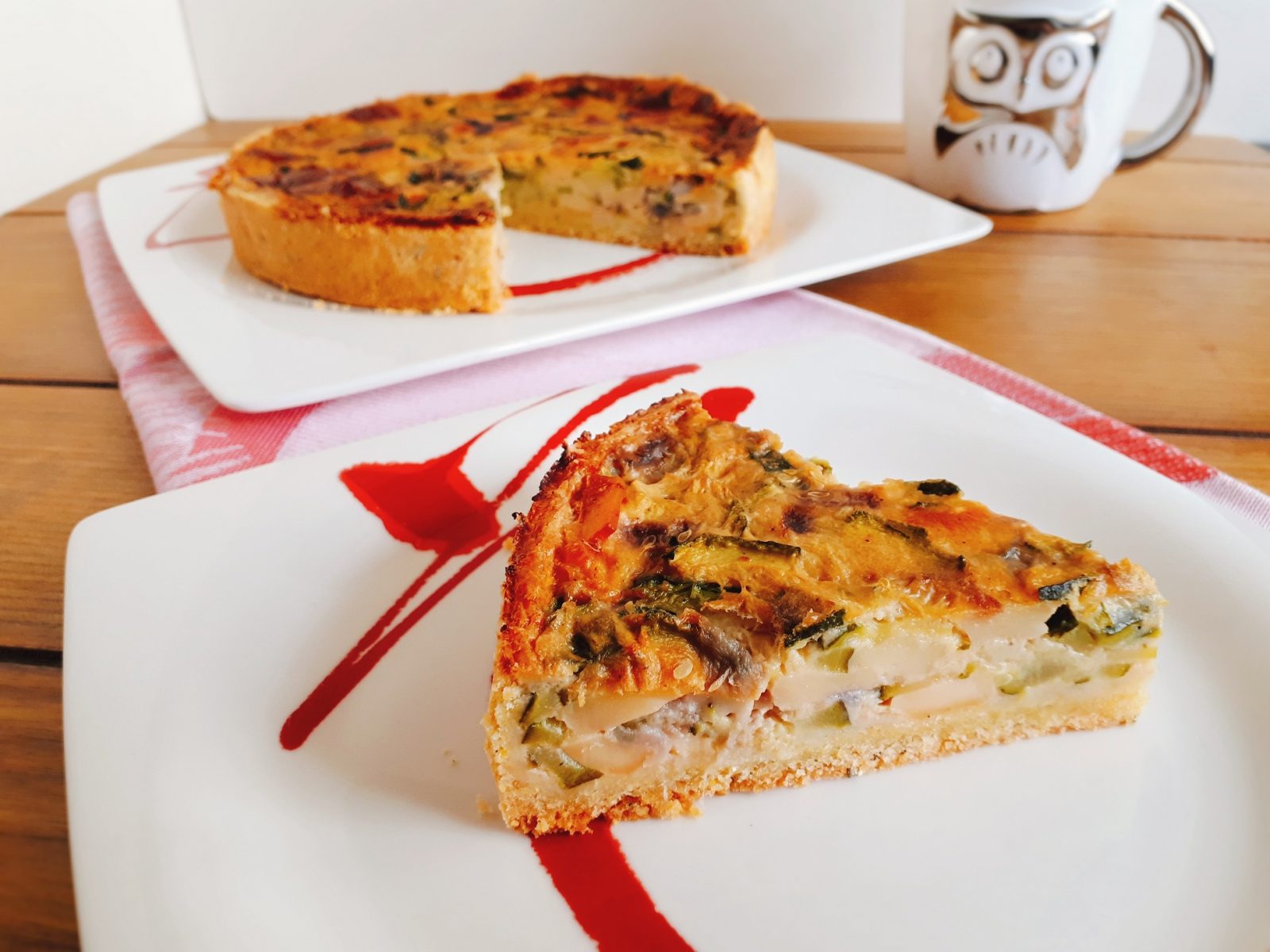 Torta salata di zucchine e farina di mais