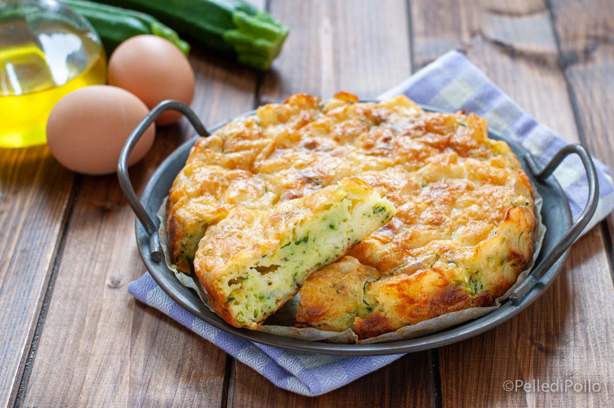 Torta salata di zucchine e provola