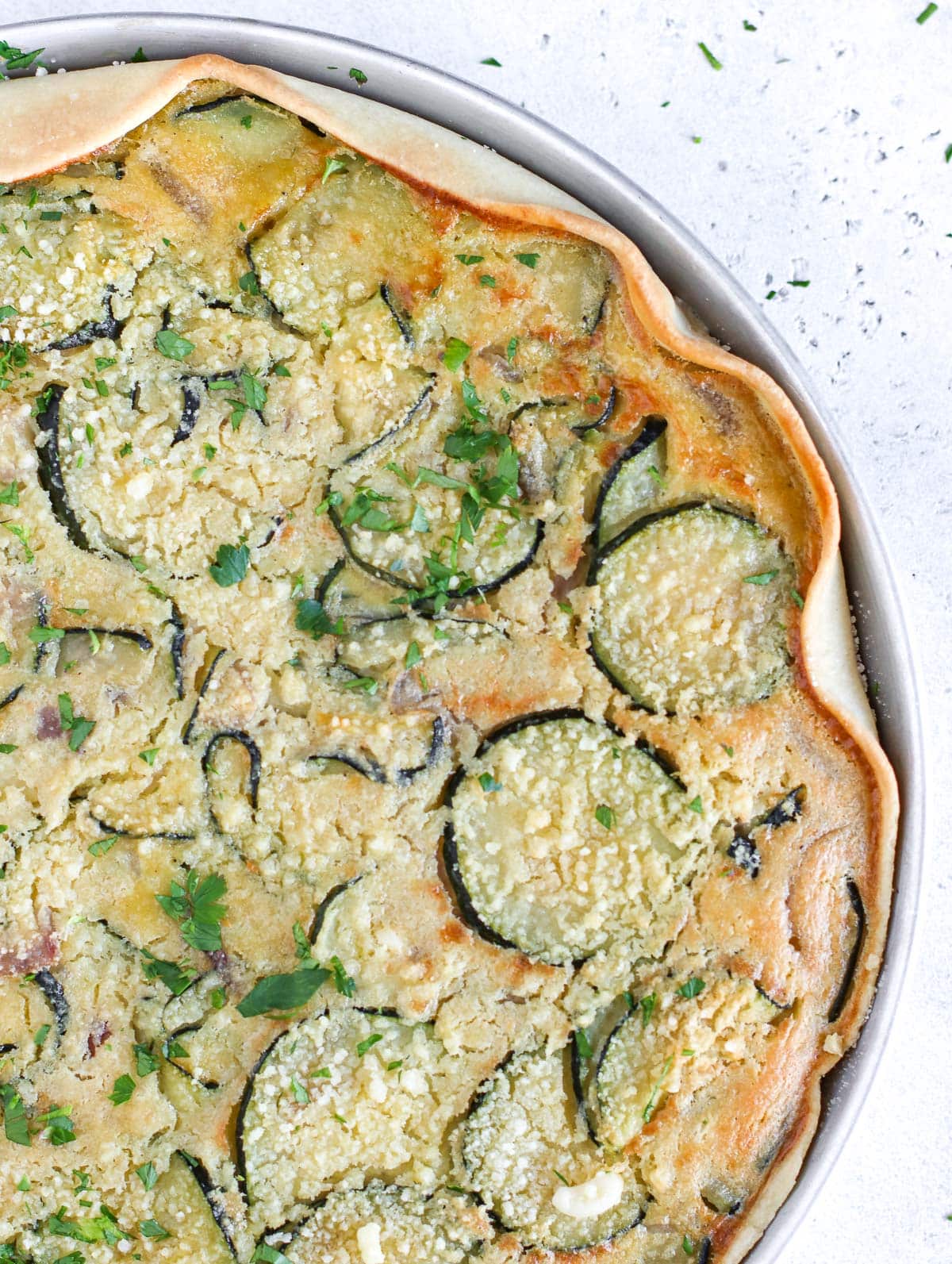 Torta salata di zucchine | senza uova