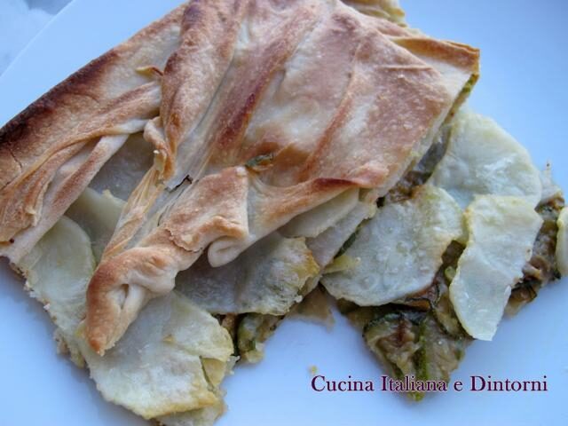 Torta salata di zucchini e patate