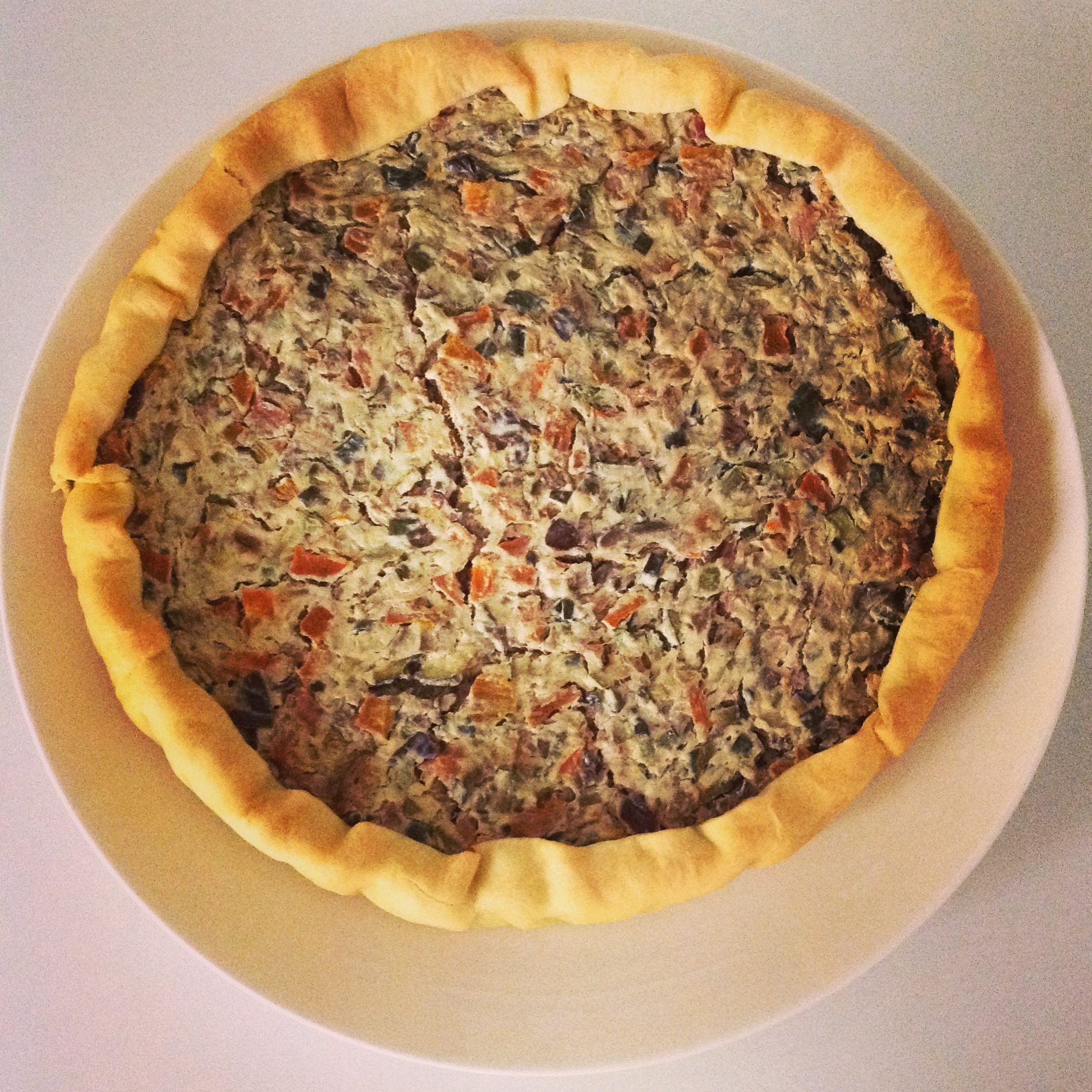 Torta salata peperoni, melanzane e carote | la cucina di marta