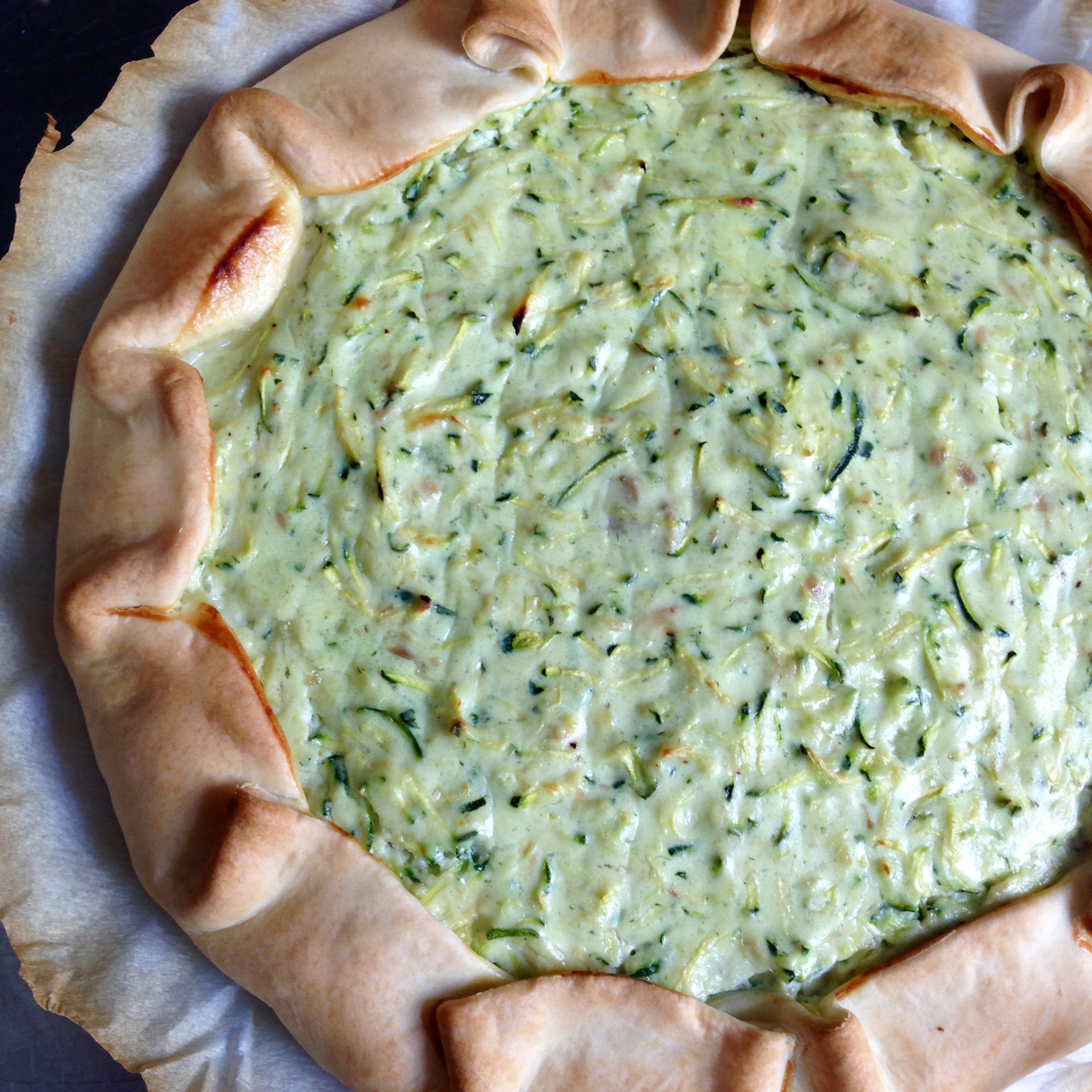 Torta salata ricotta e zucchine