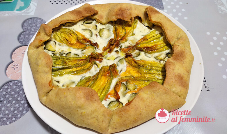 Torta salata salmone e zucchine light