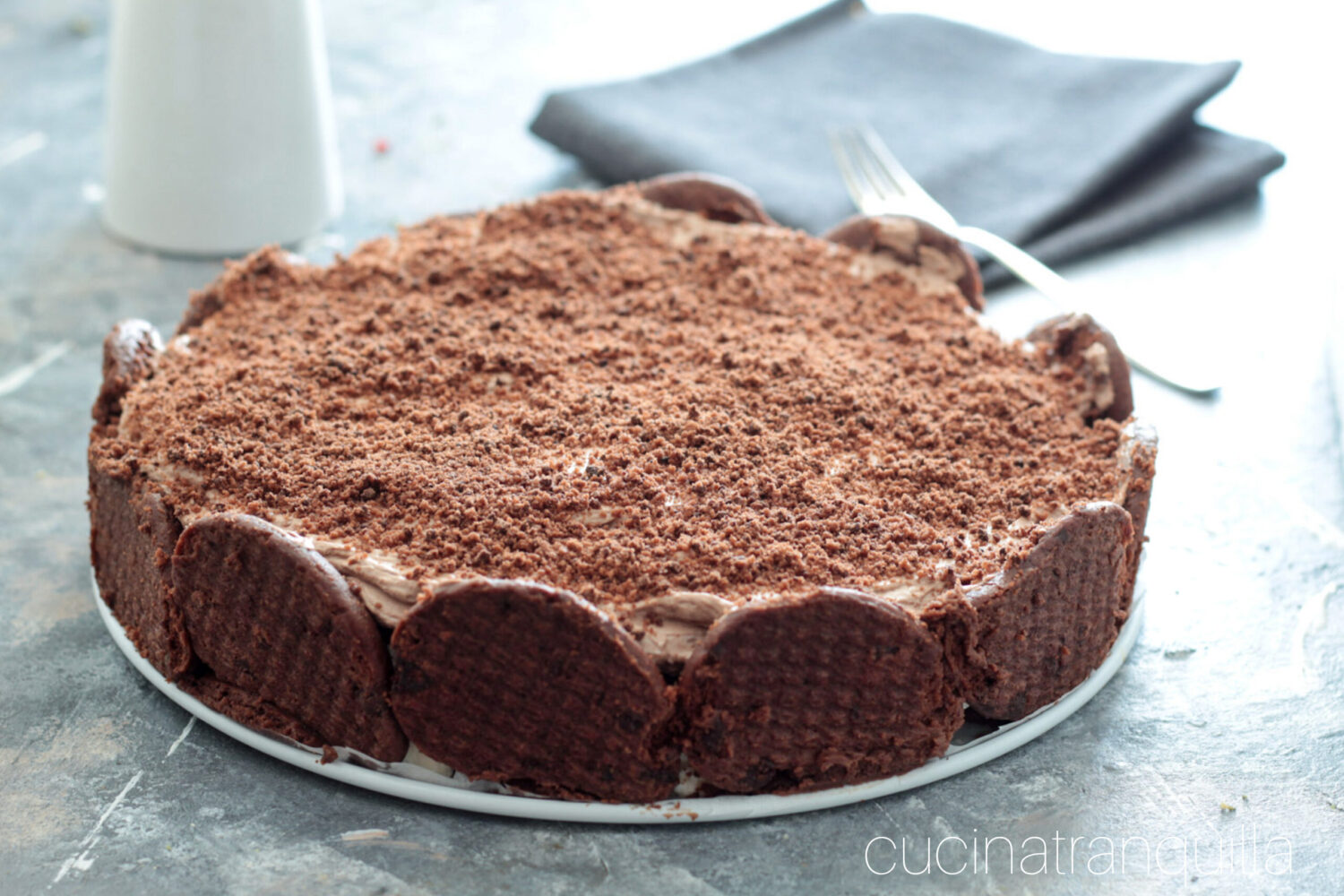 Torta senza cottura alle gocciole