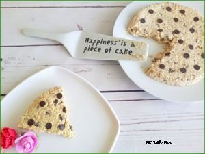 Torta senza cottura di cookie dough allo yogurt