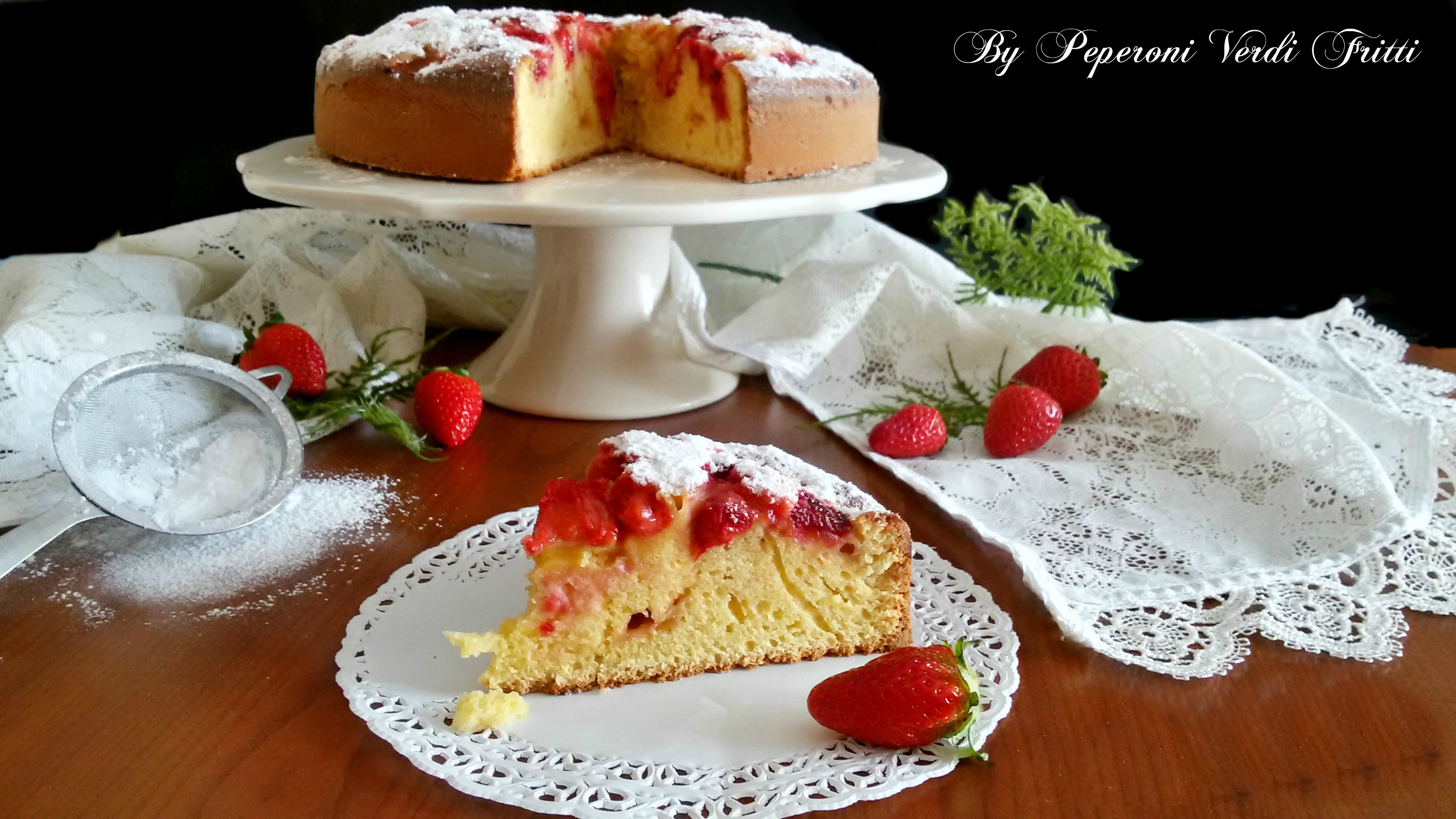Torta sette vasetti alle fragole