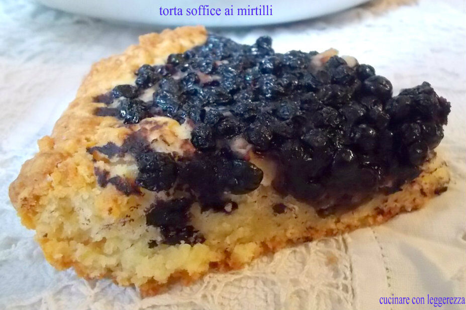 Torta soffice ai mirtilli