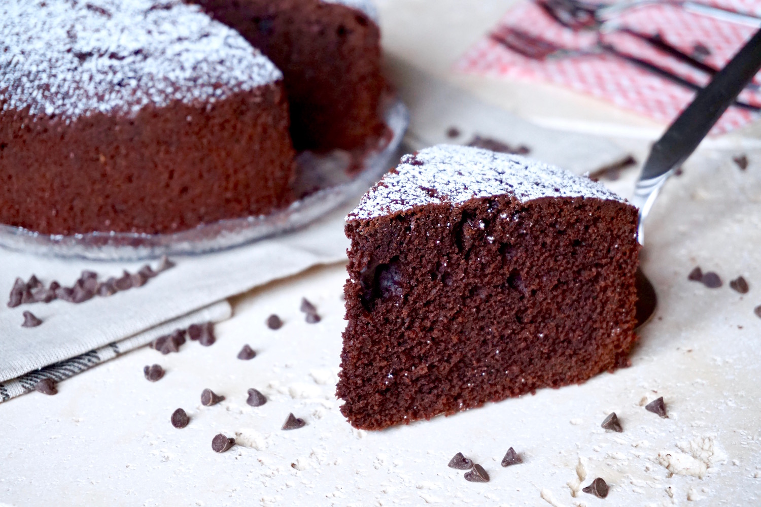 Torta soffice al cacao
