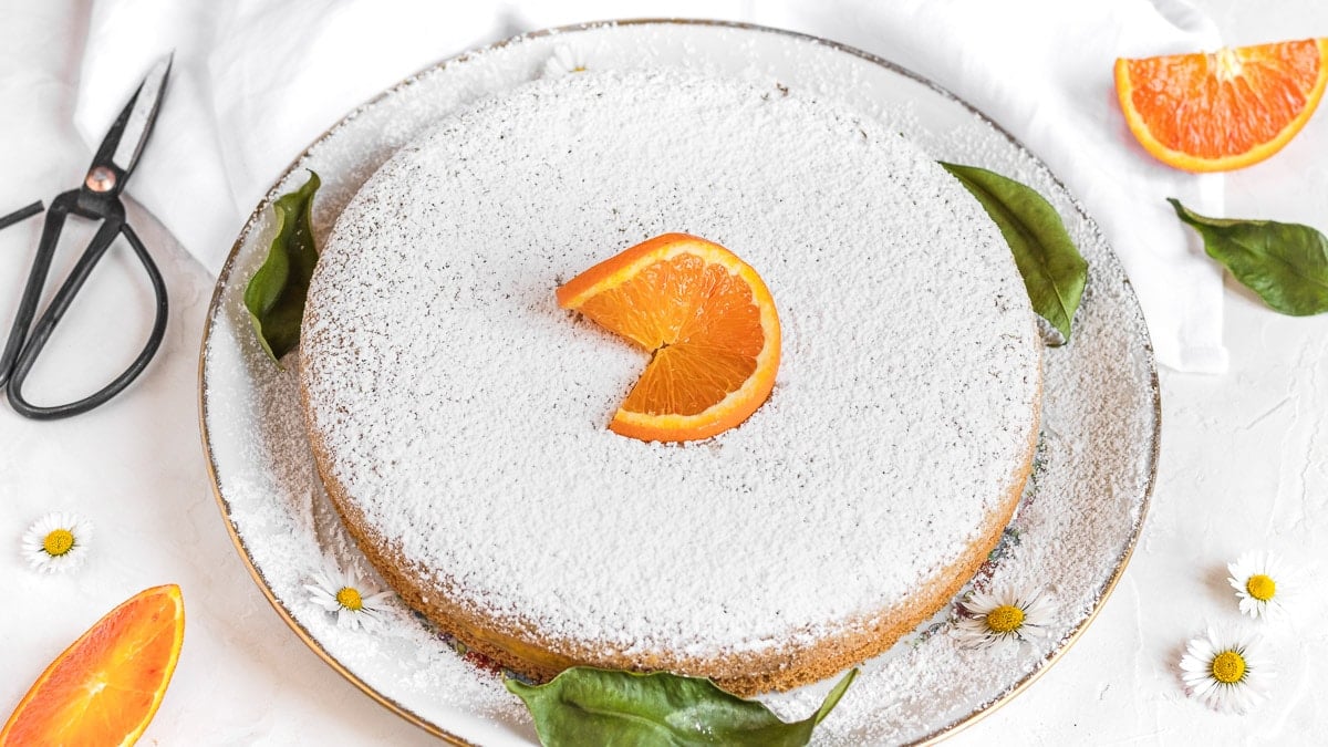 Torta soffice all’arancia senza uova