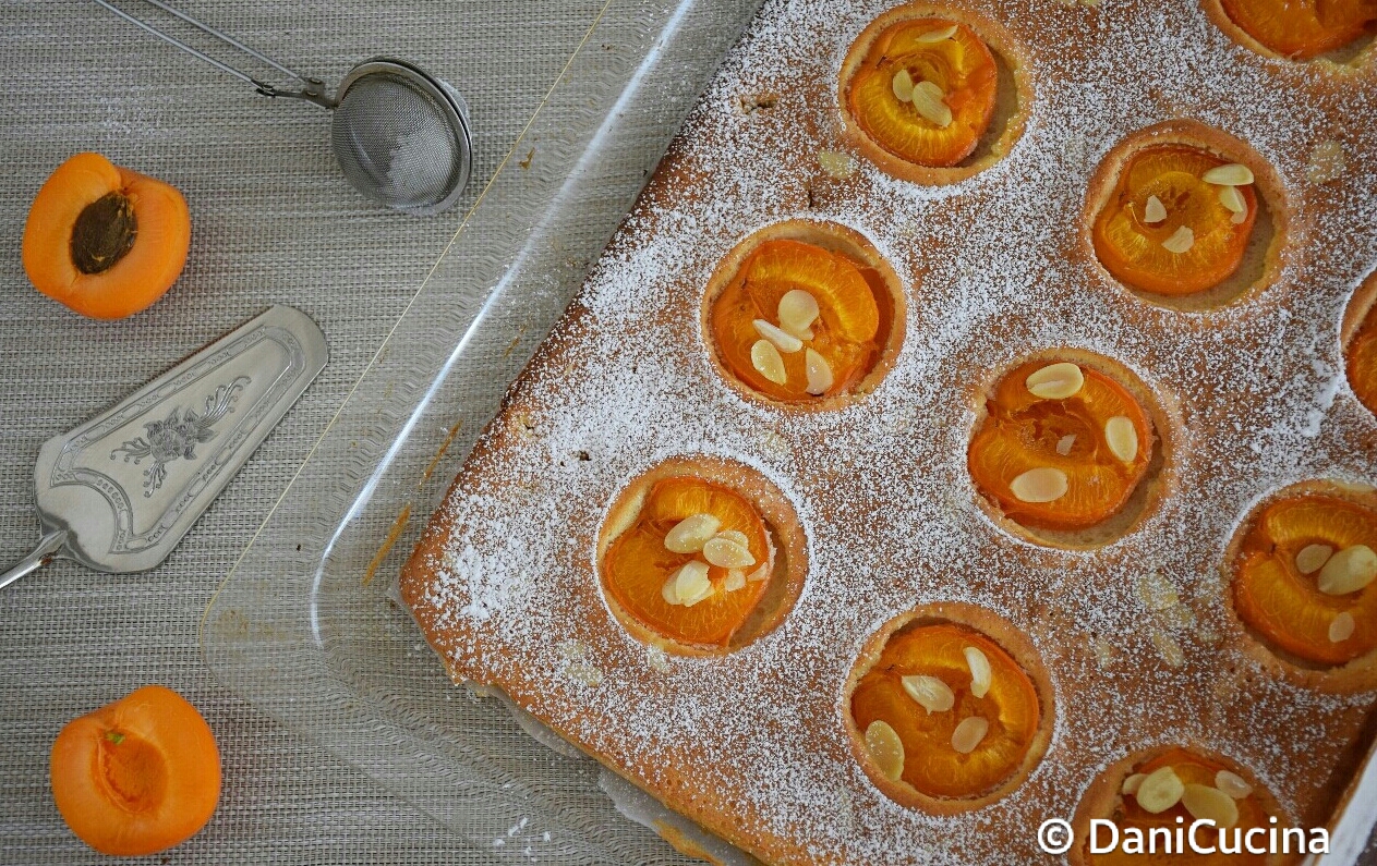 Torta soffice alle mandorle e albicocche