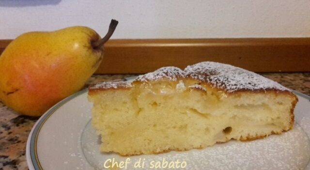 Torta soffice alle pere senza burro